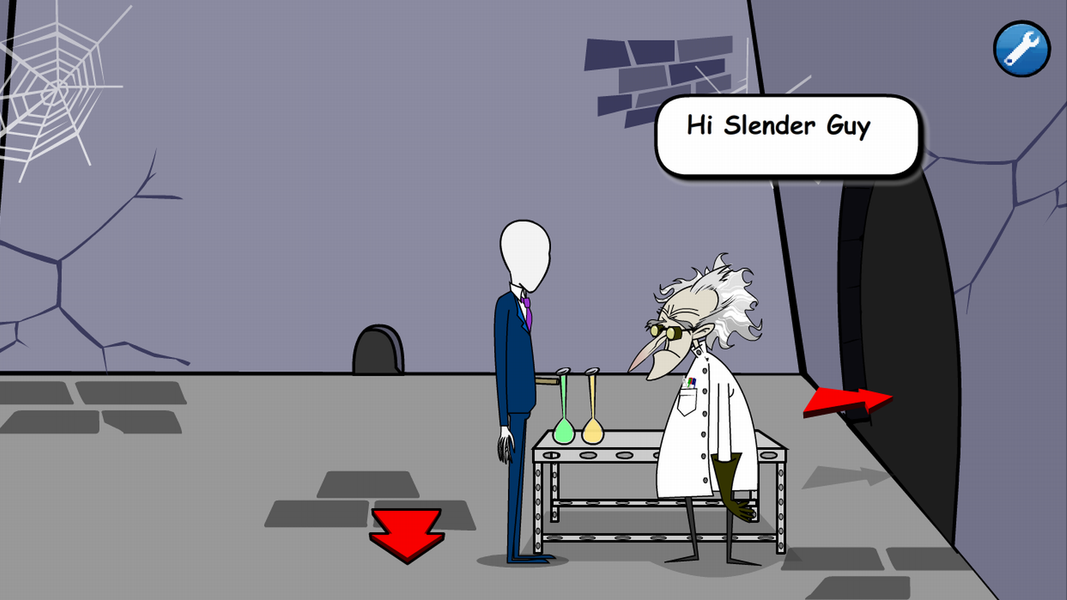 Slender Guy Saw Trap - Gameplay image of android game