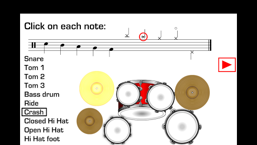 Drums Sheet Reading - Image screenshot of android app