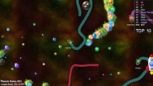 Space Worm Trail Online - Gameplay image of android game