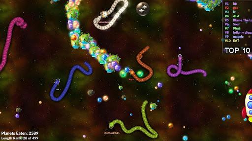 Space Worm Trail Online - Gameplay image of android game