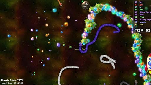 Space Worm Trail Online - Gameplay image of android game