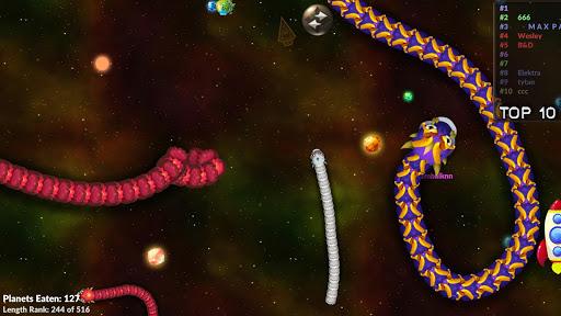 Space Worm Trail Online - Gameplay image of android game