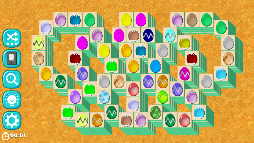 Easter Eggs Mahjong Tiles - عکس بازی موبایلی اندروید