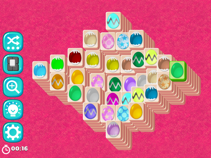 Easter Eggs Mahjong Tiles - عکس بازی موبایلی اندروید