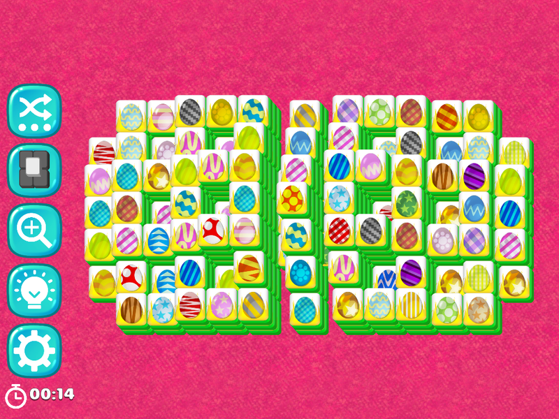 Easter Eggs Mahjong Tiles - عکس بازی موبایلی اندروید