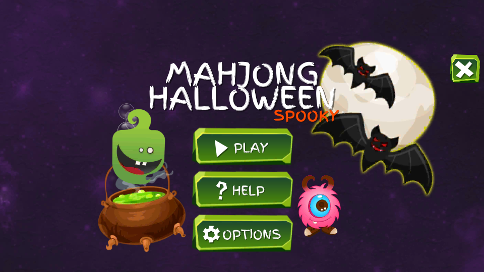 Mahjong Spooky: Halloween - Gameplay image of android game