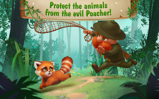 Awesome Zoo: Wild Animals vs Angry Hunter - Gameplay image of android game