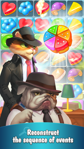 Detective Stories match-3 - Gameplay image of android game