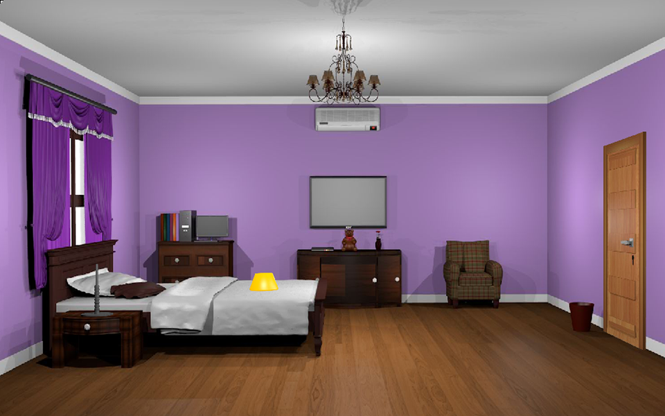 Escape Games-Puzzle Bedroom 3 - Gameplay image of android game