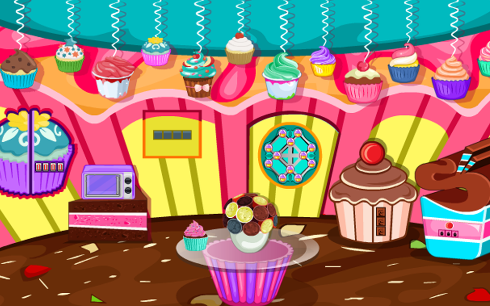 Escape Games-Cupcake Rooms - عکس بازی موبایلی اندروید