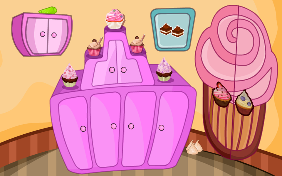 Escape Games-Cupcake Rooms - عکس بازی موبایلی اندروید