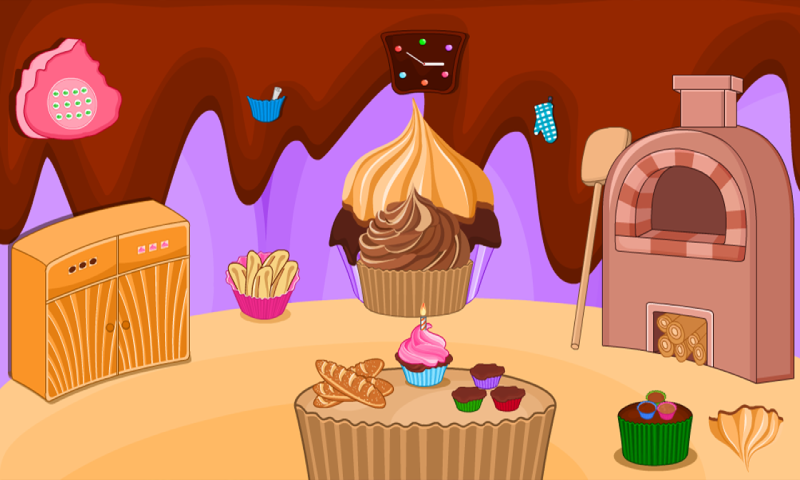 Escape Games-Cupcake Rooms - عکس بازی موبایلی اندروید