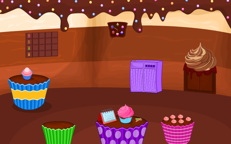 Escape Games-Cupcake Rooms - عکس بازی موبایلی اندروید