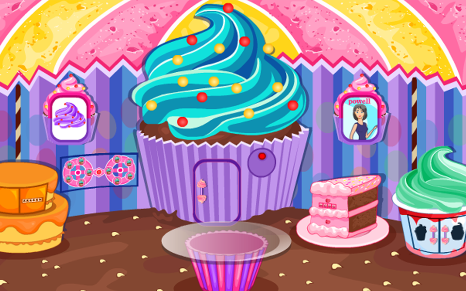 Escape Games-Cupcake Rooms - عکس بازی موبایلی اندروید