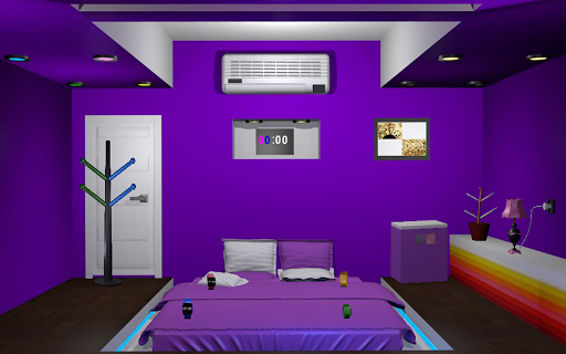 3D Escape Games-Puzzle Bedroom 1 - Gameplay image of android game
