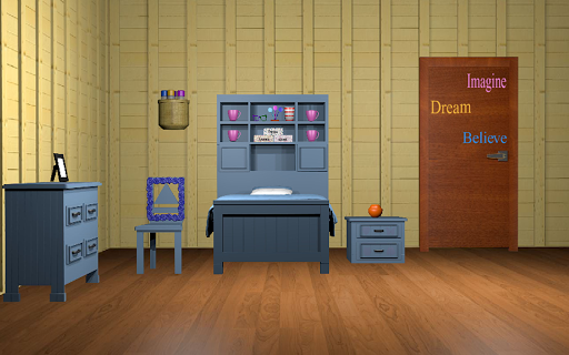3D Escape Games-Puzzle Bedroom 1 - Gameplay image of android game