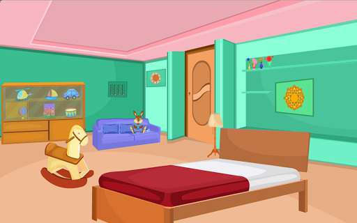 3D Escape Games-Puzzle Bedroom 1 - Gameplay image of android game