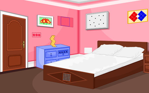 3D Escape Games-Puzzle Bedroom 1 - Gameplay image of android game