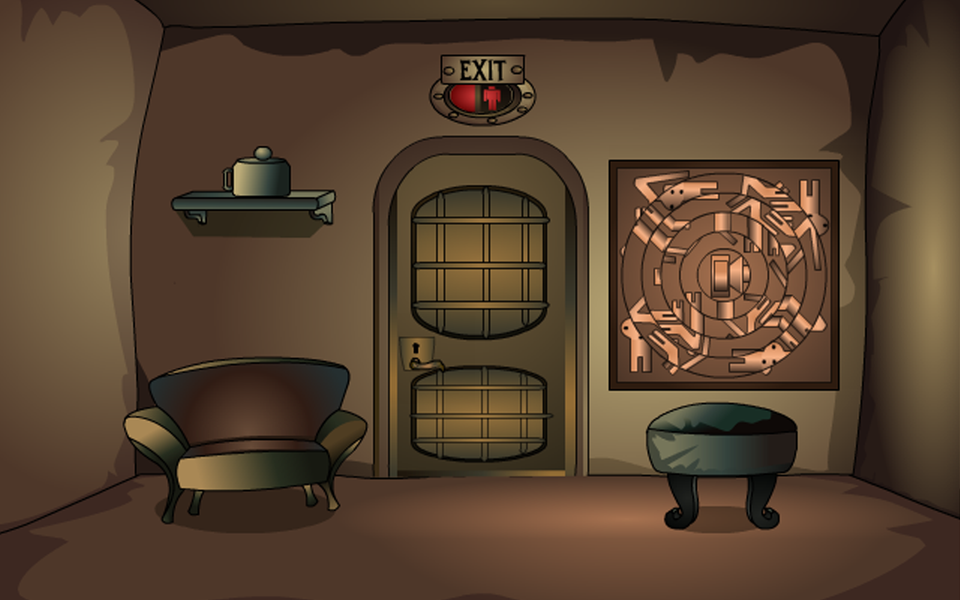 Escape Games-Cyborg Room - Gameplay image of android game