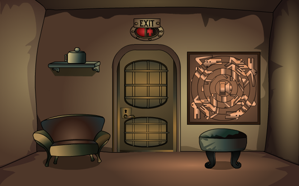 Escape Games-Cyborg Room - Gameplay image of android game