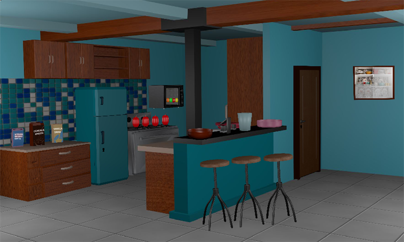 3D Escape Games-Puzzle Kitchen - Gameplay image of android game