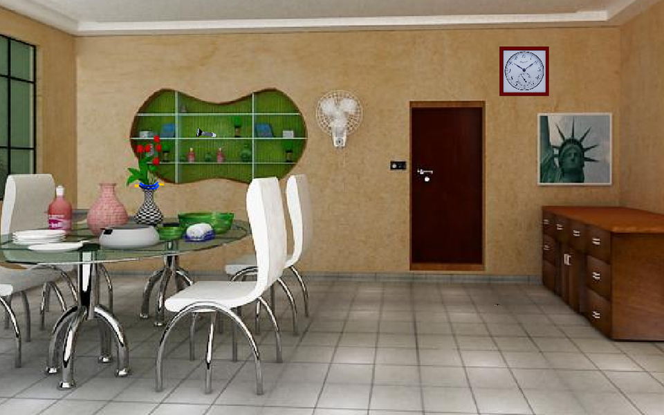 3D Escape Games-Puzzle Kitchen - Gameplay image of android game