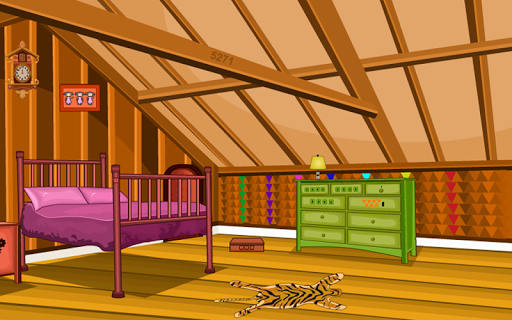 3D Escape Games-Puzzle Bedroom 5 - Gameplay image of android game