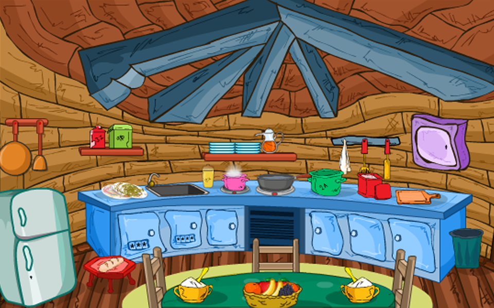 Escape Puzzle Dining Room V1 - Gameplay image of android game