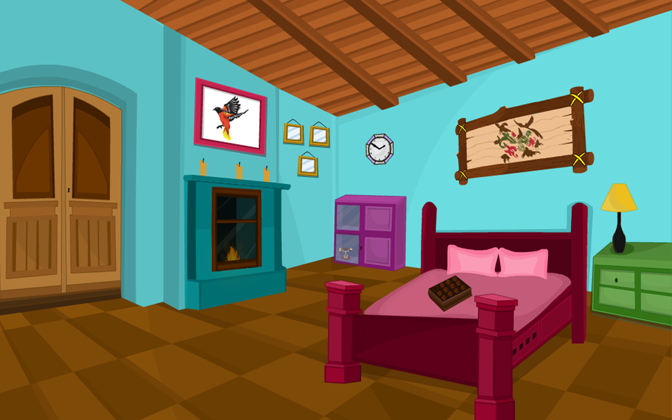 Escape Games-Puzzle Bedroom 2 - Gameplay image of android game