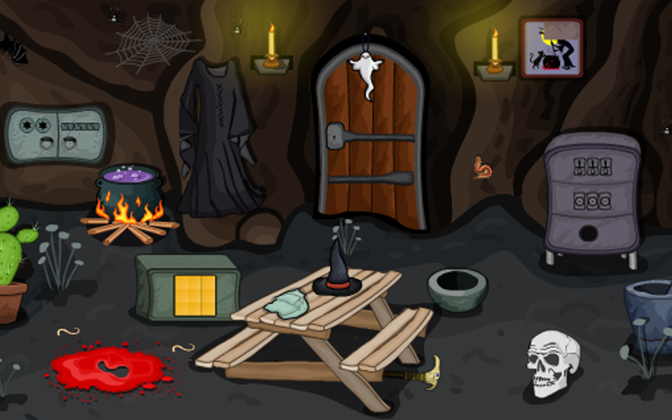۳D Escape Puzzle Halloween Room ۳ - عکس بازی موبایلی اندروید