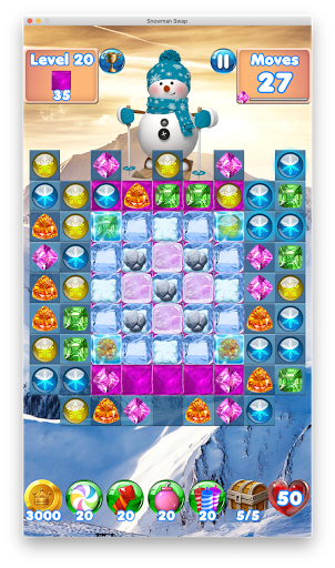 Snowman Swap - match 3 games New Christmas Games - Gameplay image of android game