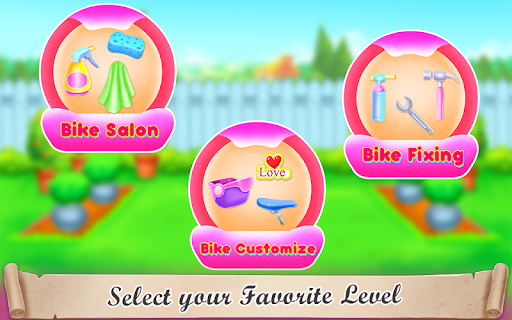 Girl Bike Fix & Washing Salon - عکس بازی موبایلی اندروید