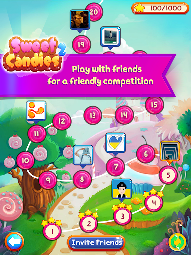 Sweet Candies ۲ - Match ۳ - عکس بازی موبایلی اندروید