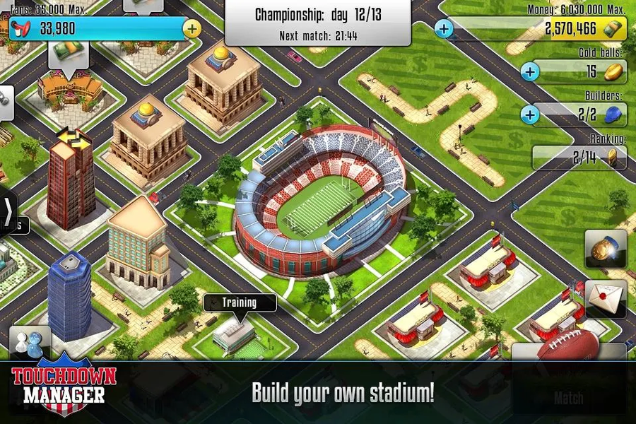 Touchdown Manager - Gameplay image of android game