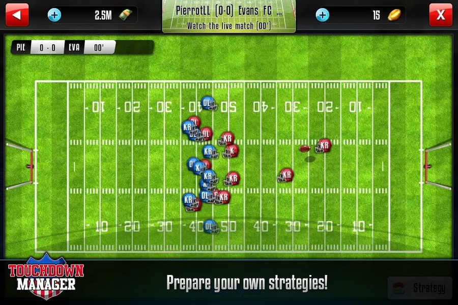 Touchdown Manager - Gameplay image of android game