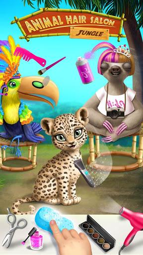 Jungle Animal Hair Salon - Gameplay image of android game