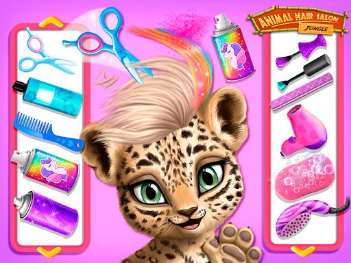 Jungle Animal Hair Salon - Gameplay image of android game