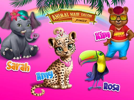 Jungle Animal Hair Salon - Gameplay image of android game