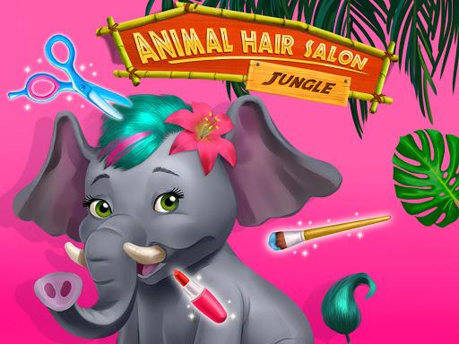 Jungle Animal Hair Salon - Gameplay image of android game