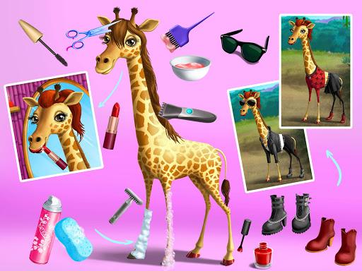 Jungle Animal Hair Salon - Gameplay image of android game