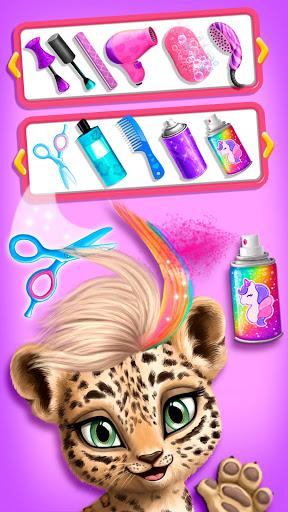 Jungle Animal Hair Salon - Gameplay image of android game