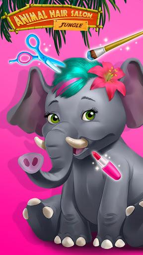Jungle Animal Hair Salon - Gameplay image of android game