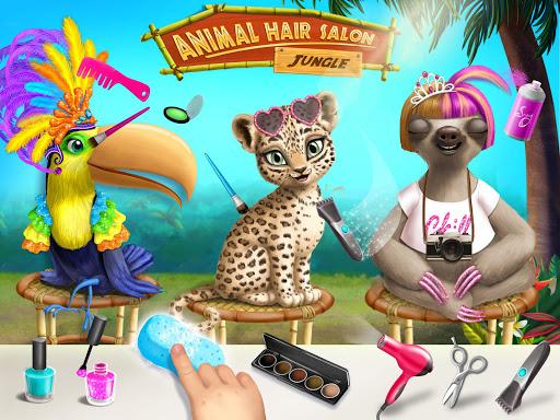 Jungle Animal Hair Salon - Gameplay image of android game