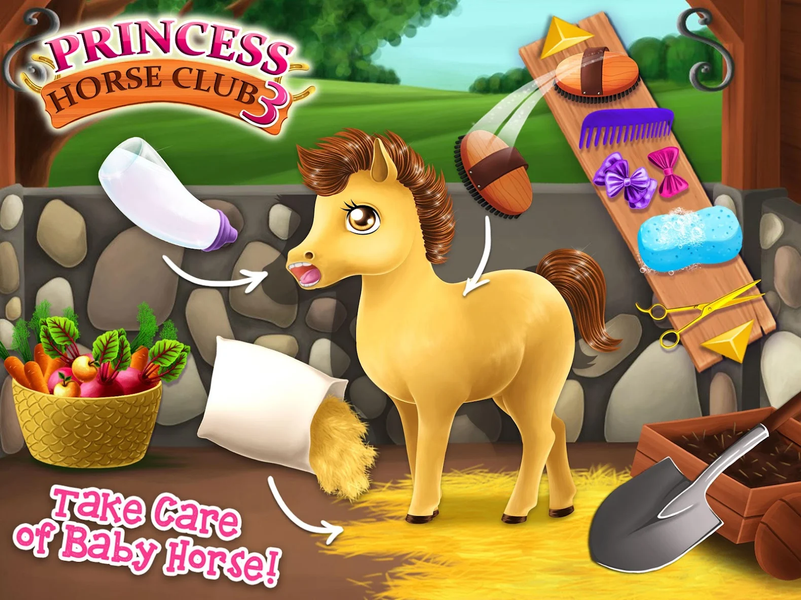 Princess Horse Club 3 - Gameplay image of android game
