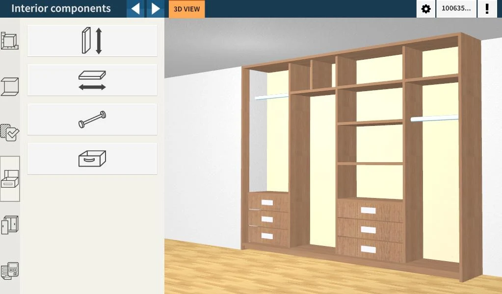 Utile closet ۳D designer - عکس برنامه موبایلی اندروید