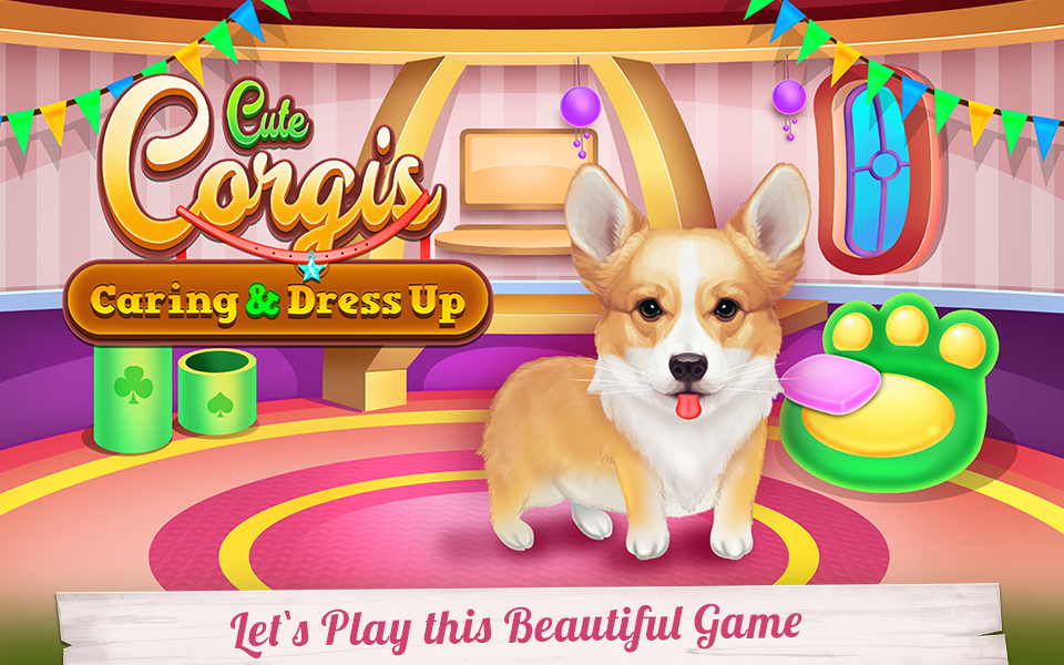 Cute Corgis Caring and Dressup - عکس بازی موبایلی اندروید