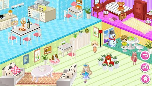 Princess Snow Dollhouse Design - Gameplay image of android game