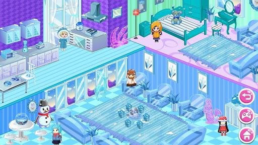 Princess Snow Dollhouse Design - Gameplay image of android game