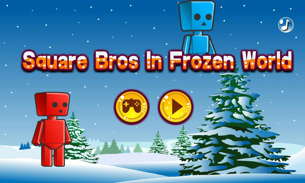 Two Players - Square Bros In F - Gameplay image of android game