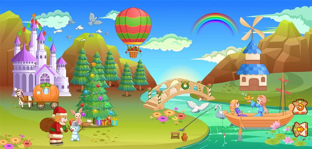 Ice princess dollhouse shop game